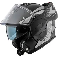 Bogotto FS-X600 Atyr Klapphelm, schwarz matt/grau, 2XL