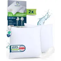 Sensalou Kopfkissenbezug wasserdicht Set 60x60 cm 2 St