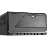 Silverstone CS381, PC, Schwarz, micro ATX, Mini-DTX, Mini-ITX, Metall, Kunststoff, Access, HDD, Leistung, 5,9 cm