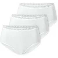 Schiesser Damen Midi-Slips, 3er Pack - 3Pack Midi, Stretch Cotton, uni