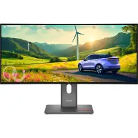 Lenovo ThinkVision P34WD-40 Monitor, 86,4 cm (34"), 3440 x 1440 Pixel, Wide Quad HD, LCD, 6 ms, Schwarz