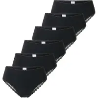 Schiesser Damen Brazilian-Slips, 6er Pack - 6Pack Brazilian, Stretch Cotton, uni