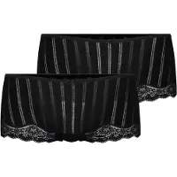 Calida Slip "Slip Panty Etude Toujours Low Cut 2P 2er Pack", Damen, Gr. 44-46, schwarz, Obermaterial: 95% Baumwolle CO. 5% Elasthan EL., Unterhosen Slip