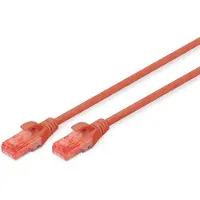 Digitus CAT 6 U/UTP Patchkabel - LSZH, 10 m, Cat6, U/UTP (UTP), RJ-45, RJ-45, Rot