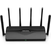 Mercusys BE9300 Tri-Band Wi-Fi 7 Router, Wi-Fi 7 (802.11be), Tri-Band (2,4 GHz/5 GHz/6 GHz), Ethernet/LAN, Schwarz, Tabletop-Router