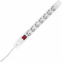 Kopp Steckdosenleiste 19" 7-fach mit Schalter