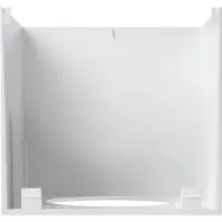 Gira Abd. + Deckel Beweg.m. Cube Zubehör Weiss 820102