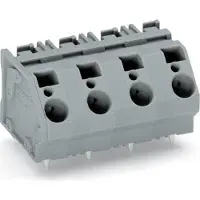 Wago 745-1407 Klemmenleiste 2 Lötstifte/Pol 7-polig Rastermaà12,5 mm grau