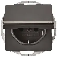 Berker Steckdose SCHUKO 47466086 anthrazit samt