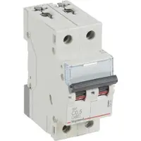 Legrand 404196 TX3 Leitungsschutzschalter C-Charakteristik, 0,5A, 2-polig, 10kA, 400VAC, 2TE