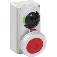 Pce 61252-6 Abschaltbare Wanddose 32A 5p 6h IP67