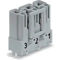 Wago 770-853 Stecker für Leiterplatten,gerade,3-polig,grau 770853 - 100 Stück