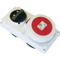 Pce 60252-6 Abschaltbare Anbaudose 32A 5p 6h IP67