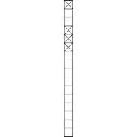 Siedle S. & Soehne Kommunikations-Stele 1,6m sil/met 1+3Mod KSF 616-1/