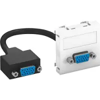 Obo Bettermann OBO MTG-VGA F RW1 Multimediaträger VGA m. Kabel, Buchse-Buch
