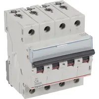 Legrand 404251 TX3 Leitungsschutzschalter C-Charakteristik, 4A, 4-polig, 10kA, 400VAC, 4TE