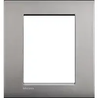 Legrand LNC4826NK Abdeckrahmen LIVINGLIGHT AIR, 3+3 Module, Farbe: Nickel