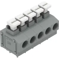 Wago 235-405/331-000 Leiterplattenklemme,Drücker,1,5 mm2,grau 235405331000 - 45 Stück