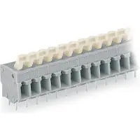 Wago 257-498 Leiterplattenklemme,Drücker,2,5 mm2,grau 257498 - 5 Stück