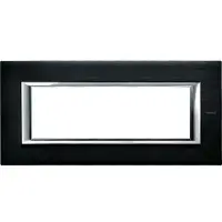 Legrand HA4806XS Abdeckrahmen AXOLUTE: 6 Module, Farbe: Anthrazit, gebürstet