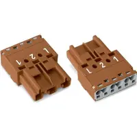 Wago 770-1373 Stecker,3-polig,braun 7701373 - 100 Stück