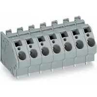 Wago 745-352/005-000 Leiterplattenklemme,6 mm2,Rastermaß 10 mm,grau 745352005000 - 56 Stück