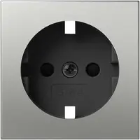Gira Abd. SCHUKO-Steckd. SP System 55 Edelstahl 4921600