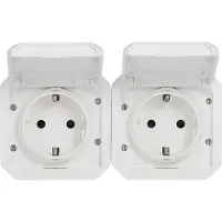 Legrand Plexo New Feuchtraum-Steckdose 2-fach IP44 UltraWeiß