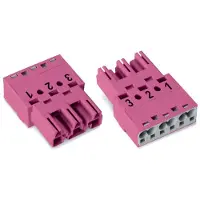 Wago 770-293 Stecker,3-polig,Kod. B,pink 770293 - 100 Stück