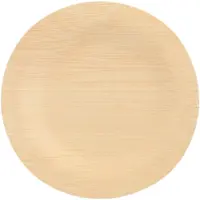 Papstar Bambus-Teller "pure", ungeteilt, 180 mm, 10er