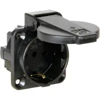 Pce 1036-0s Schutzko. Dose sw. ITA+DE 16A IP54
