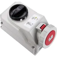 Pce 75242-3 Container Abschaltbare Wanddose 32A 4p 3h IP67