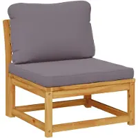 vidaXL Gartensofa mit Kissen Massivholz Akazie