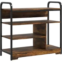 HOMCOM Schuhregal-70Lx 30B x 65H cm-Braun | Gr.: onesize