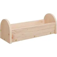 vidaXL Heuraufe für Kaninchen 28x10x10 cm Massivholz Tanne