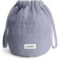 Yumeko Beutel Musselin-Baumwolle One size Blau - Eco, Bio & Fairtrade