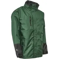 Elka Rainwear Working Xtreme Regenjacke mit 2-Wege Reißverschluss Grün/Schwarz M