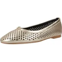 Alpe für Damen. 541861 Goldene Liss Leder Ballerinas (39), Wohnung, Keine, Lässig