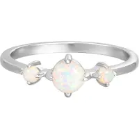 Rafaela Donata Ring aus Sterling Silber mit Opal (synth.) in silber | Gr.: 52
