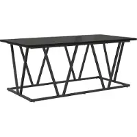 vidaXL Couchtisch Schwarz Eichen-Optik 100 x 50 x 40 cm