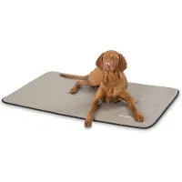 Knuffelwuff Hundematte Cheyenne Kunstleder XL 105 x 73cm Taupe