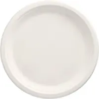 Papstar 100 Teller, Zuckerrohr "pure" ungeteilt, weiss