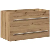vidaXL Waschbeckenunterschrank Artisan-Eiche 80x38,5x48 cm