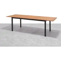 ScanCom Kingsbury-Lynx Ausziehtisch aus Aluminium / Holz 240x98,9 cm
