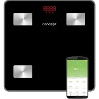Concept VO4001, Elektronische Personenwaage, 180 kg, 100 g, Schwarz, kg, Rechteck
