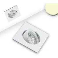 ISOLED LED Einbauleuchte Slim68 weiss, eckig, 9W, warmweiss, dimmbar