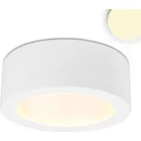ISOLED LED Aufbauleuchte LUNA 12W, weiß, indirektes Licht, warmweiß, dimmbar