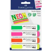 Faber-Castell Markers for fabrics 4 neon colors FABER CASTELL