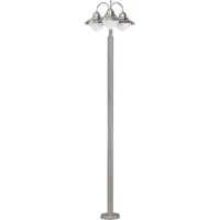 Eglo SIDNEY, Wandbeleuchtung für den Außenbereich, Edelstahl, Glas, Edelstahl, IP44, Eingang, Garten, Terrasse, I