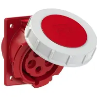 Pce 4252-6f78 Anbaudose schräg 32A 5p 6h IP67 (Flansch 80x97 - Lochabstand 60x73)